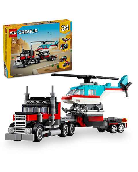 LEGO Creator Helikopterli Açık Kasa Kamyon 31146